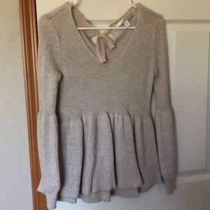 LC by Lauren Conrad cream sweater